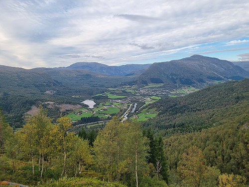 utsikt rett før Slåttestølen
