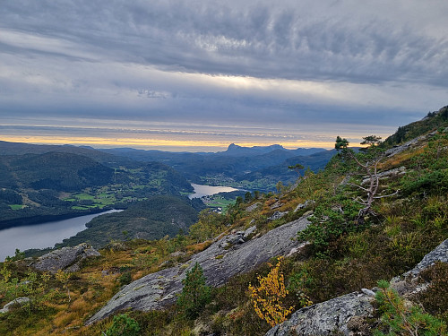 Ein liten "omveg" for utsikt mot Holsen