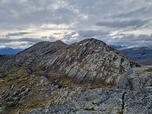 Utsikt frå Ryssdalshorn Nord mot toppen av Ryssdalshorn