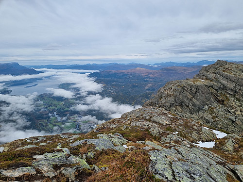 Ryssdalshorn Nord og utsikt mot Gloppefjorden og Sandane