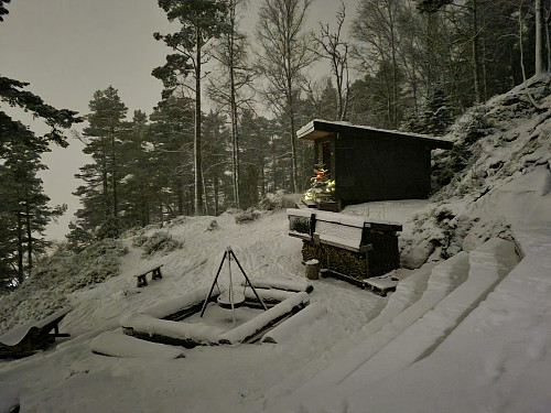 Lett snødryss ved Gytta. 