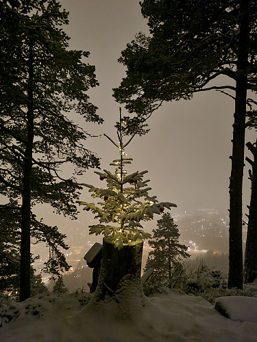 Litt ekstra julestemning med litt snø