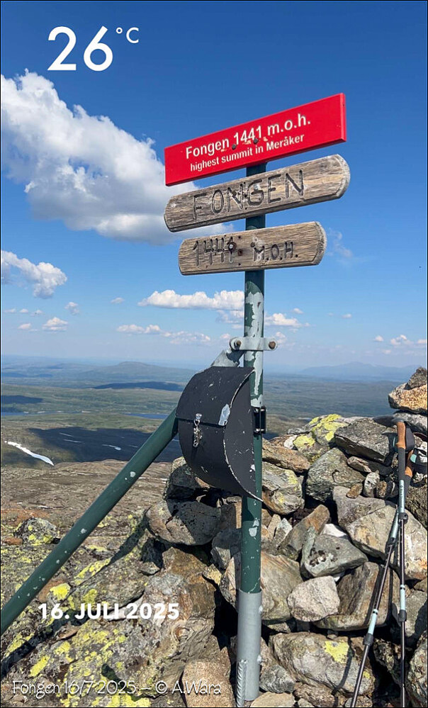 Aldri opplevd slik en varme på toppen før.