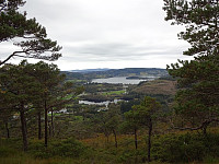 Looking across Bahusvatnet into the direction of Kalandsvatnet from Varden
