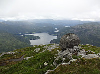 Looking down to Indre Osterfjorden from Midtnova