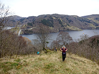Taking the ridge between Holebekken and Kjerringaelva to get up to Saurinden and then Herlandsfjellet.