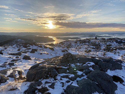 Solnedgang over Førlandsåsen