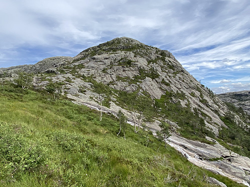 ¾ time seinare ved foten av Nordafjellet vel 300 hm lenger oppe