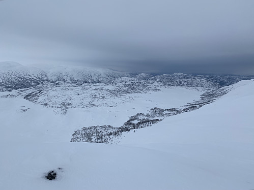 Fra Smørviknuten 1178moh mot Bordalsvatnet