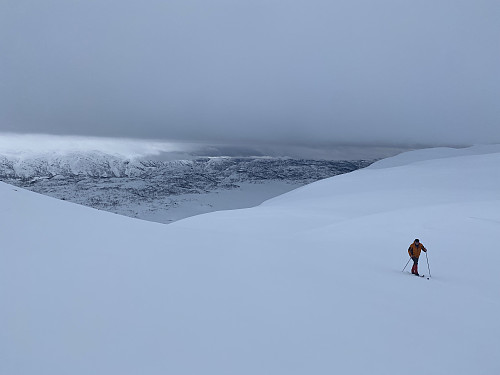 Oppstigning mot Smørviknuten