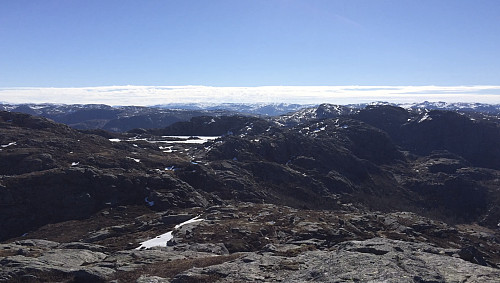 Frå Naganibba mot Krokavatnet og Godlifjellet
