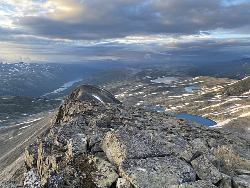Utsikt mot Liavatnet hvor vi startet for 5 ½ timer siden