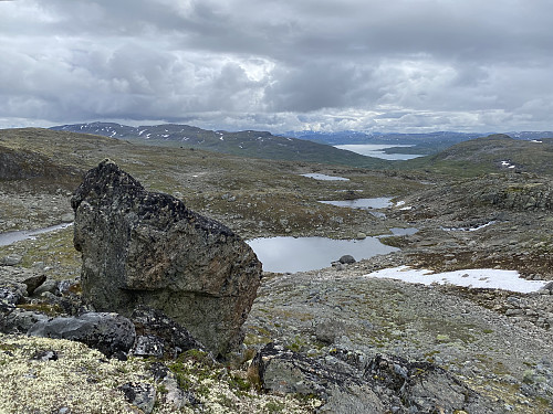 Jeg vinner høyde og får utsikt mot Tyin