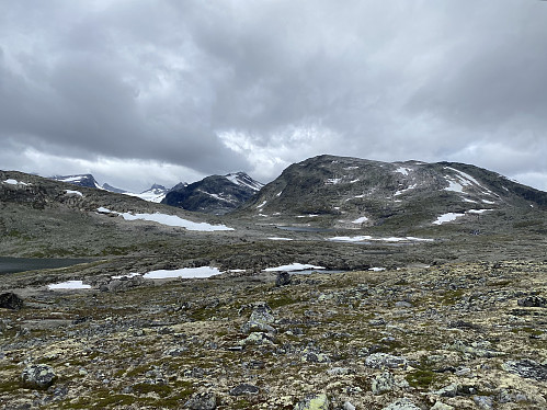 Mot Høgbrothøgda, Storegut og Mjølkedalsbreen