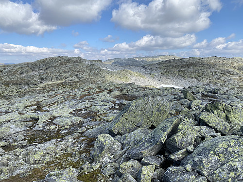 Frå 1479-toppen mot turmålet 400m lenger nord