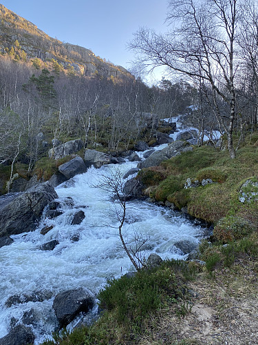 Lågaliåna renn uvanleg stor etter regnet
