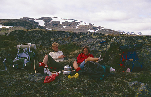 Matpause med lunk på kjelen