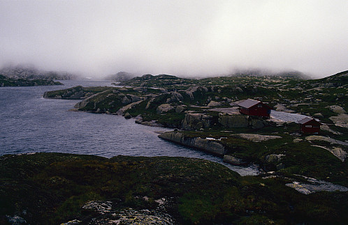 Endeleg framme ved hytta!
