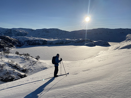 utsikt over Fljådalsvatnet