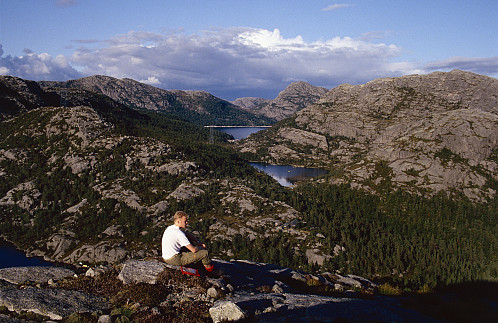 På Lomafjellet med utsikt mot Rovadalen