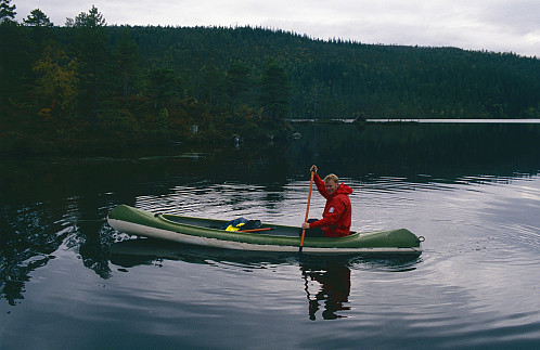 På Dragsjø med Ola landsett for fotografering