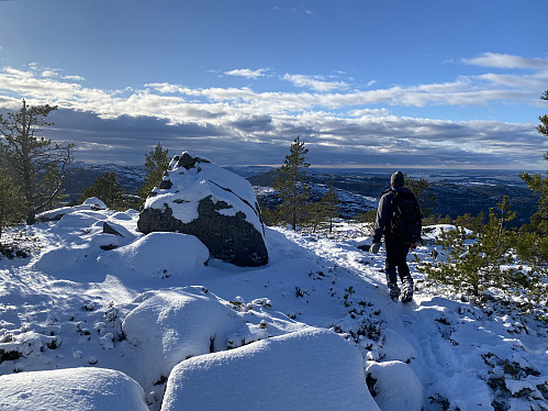 Ved toppvarden på Gryteknuten, heile 35 år sidan sist!