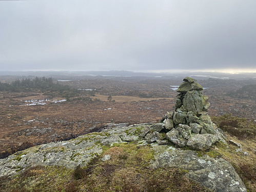 Fint men grått på Arafjellet denne dagen