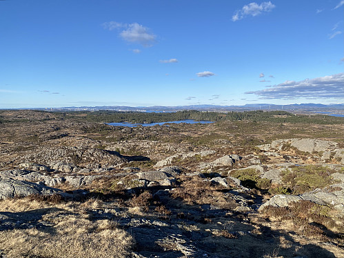 Nordlig utsikt fra Sålefjellet mot Melstokkevatnet