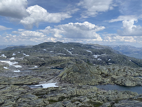 Tilbakeblikk på Monsaskukken og ruta vår derifrå