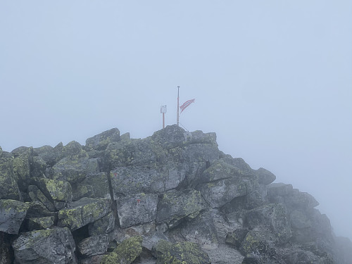 Standsmesdig merking på toppen av Telemark
