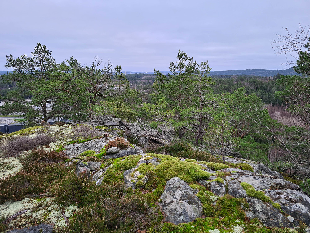 Sammenrast trig. punkt. Og et Nexans tårn i det fjerne
