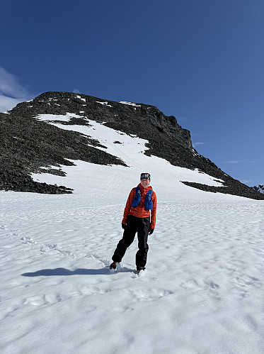 All smiles post the glissade down!