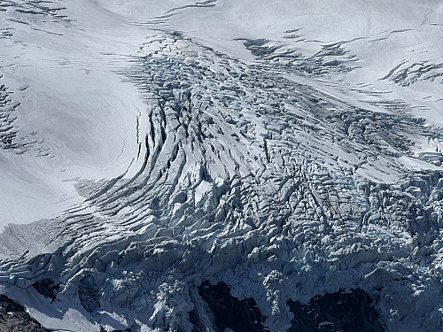 Crevasses.