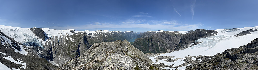 Panoramic view from the summit.