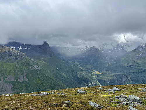 Moody views on our descent.
