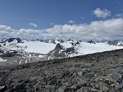The Memurubrean glaciers.