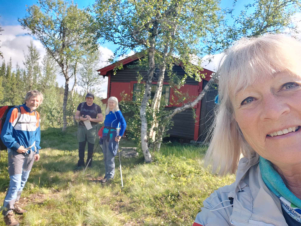 Klar til avmarsj fra hytta.