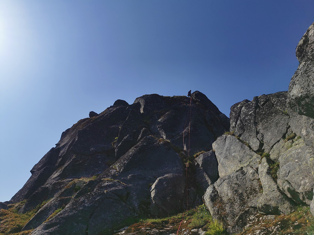 Sturla rappellerer fra toppkronen