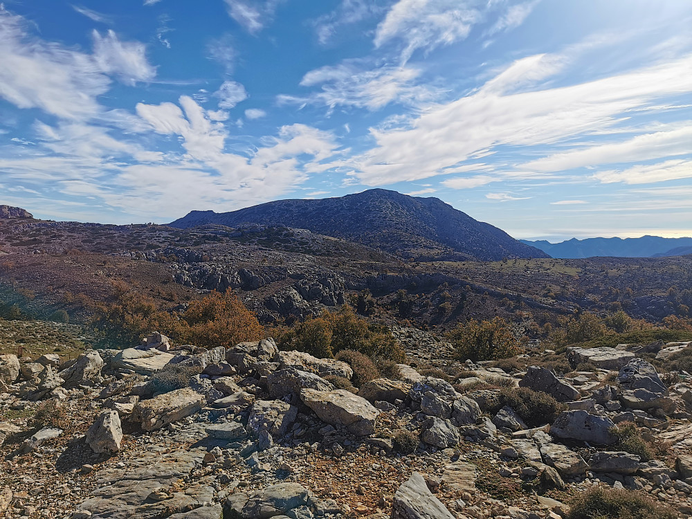 Ved Cerro de Pilones; Torrecilla kommer til syne