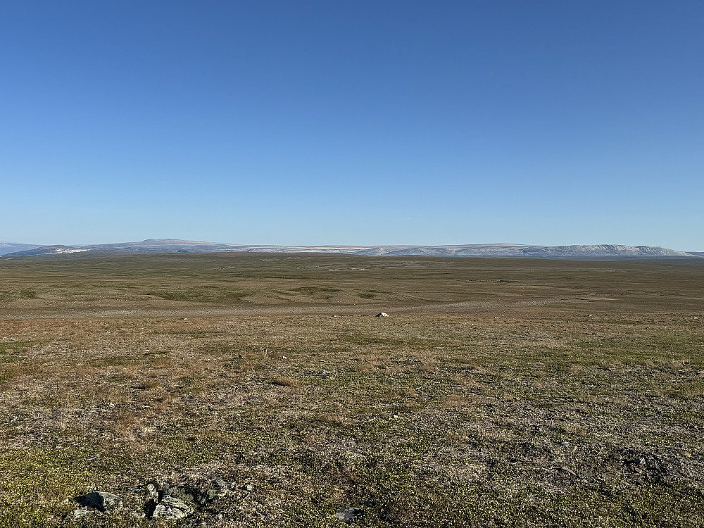 ..og vidder. Hanglefjellet til høyre i det fjerne.