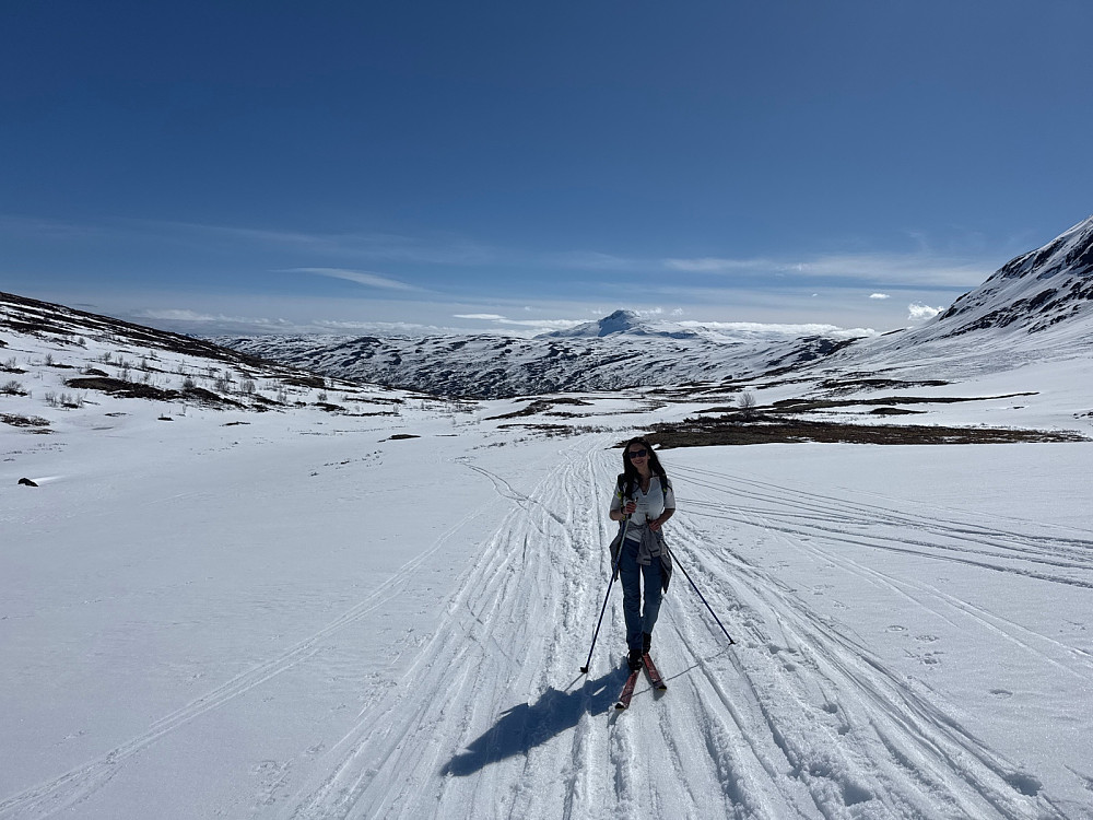 Vetle Frostdalen. Suletinden i bakgrunnen