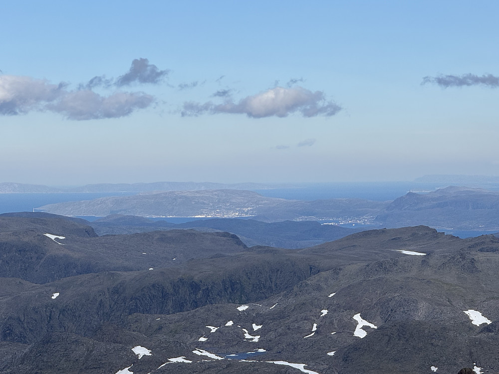 Utsikt Hammerfest og Melkøya