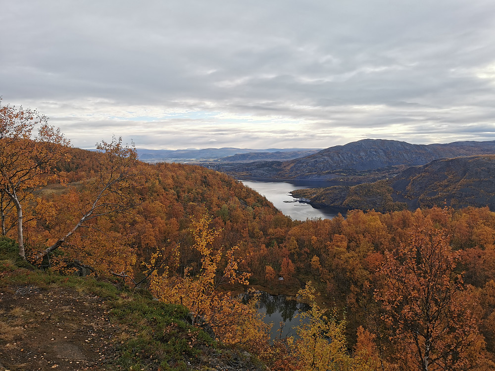 Utsikt mot litt av Kåfjord og Alta