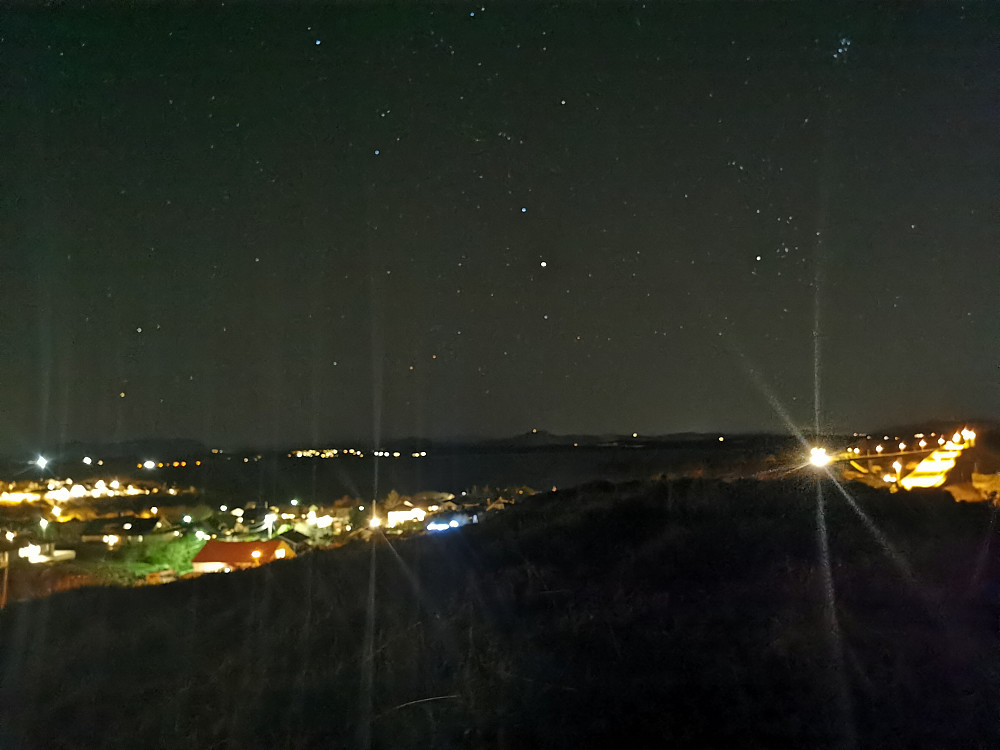 View øst. Mars dominerer på øst himmelen! 
