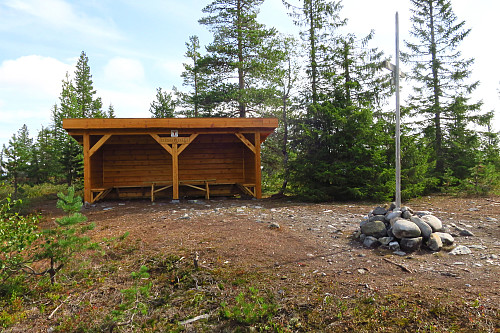 Den nye gapahuken på Klekkefjellet
