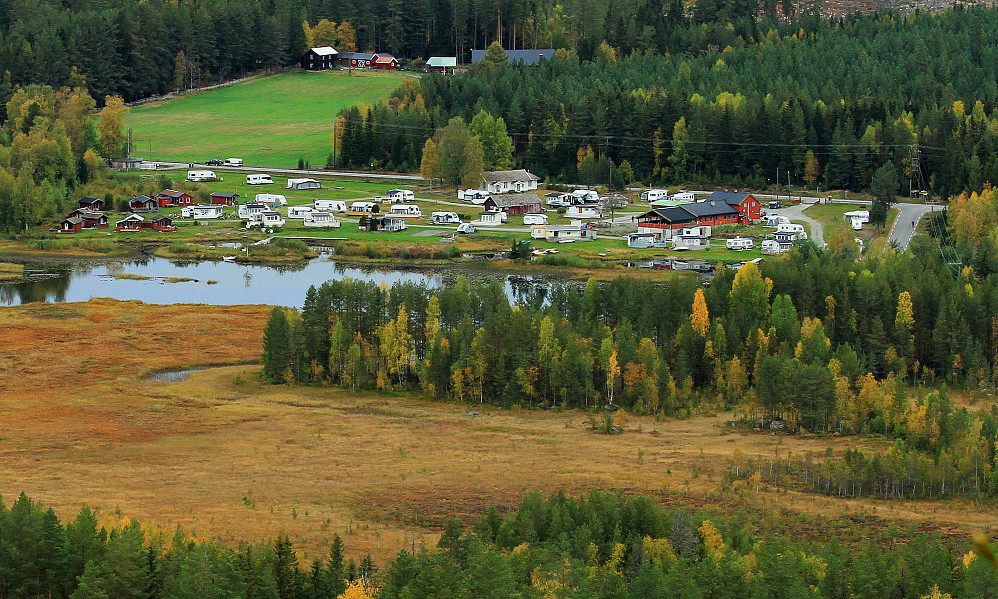 Oset camping sett fra Rokoberget