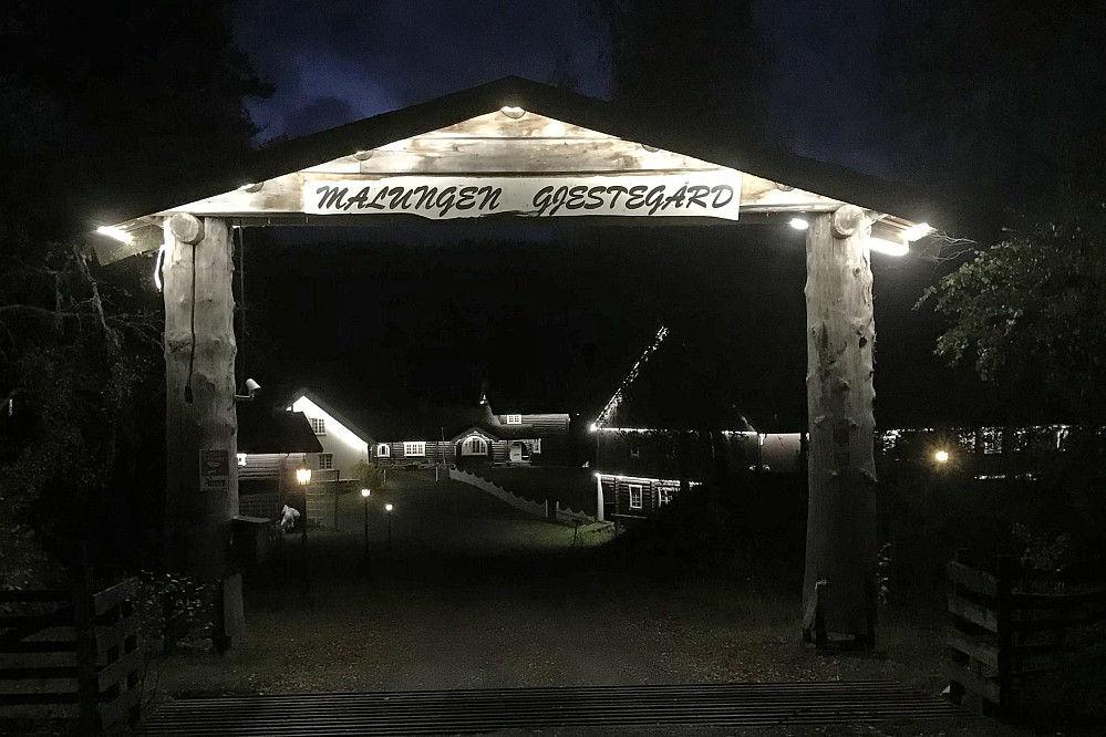 Malungen by night.