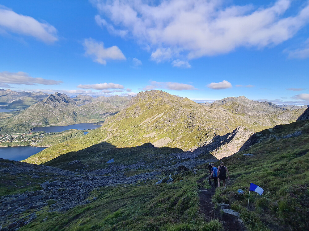 Fra Fløya mot Blåtinden