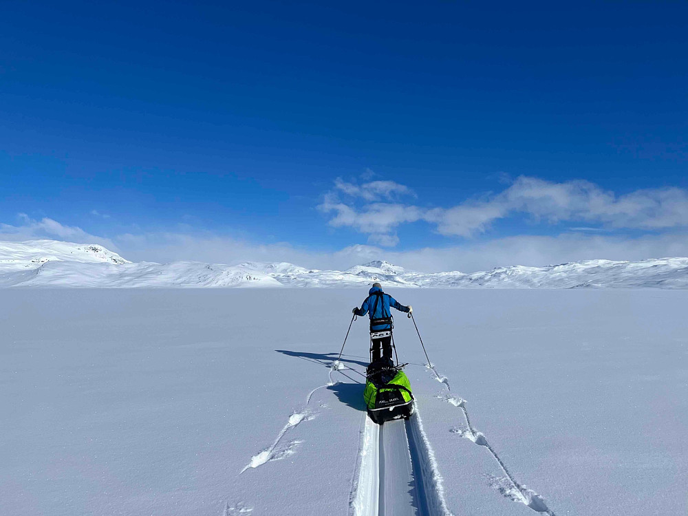 Juhuuu, på vei inn i Jotunheimen