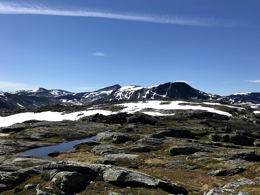 Utsikt mot Salen og Neådalssnota fra Grøafjellet